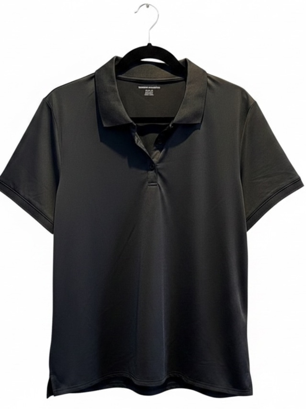Amazon Essentials Women's Sz XL Black Polo Golf Shirt Moisture Wicking | EUC